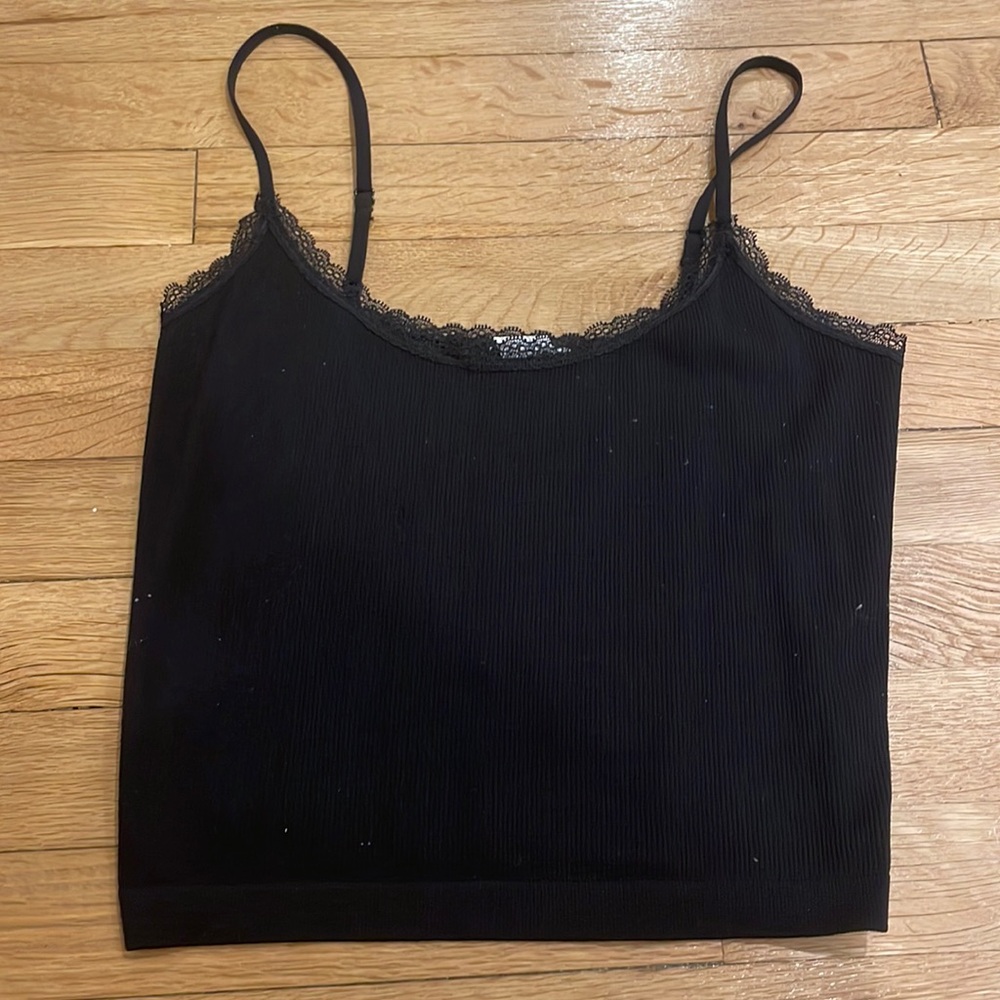 black lace tank